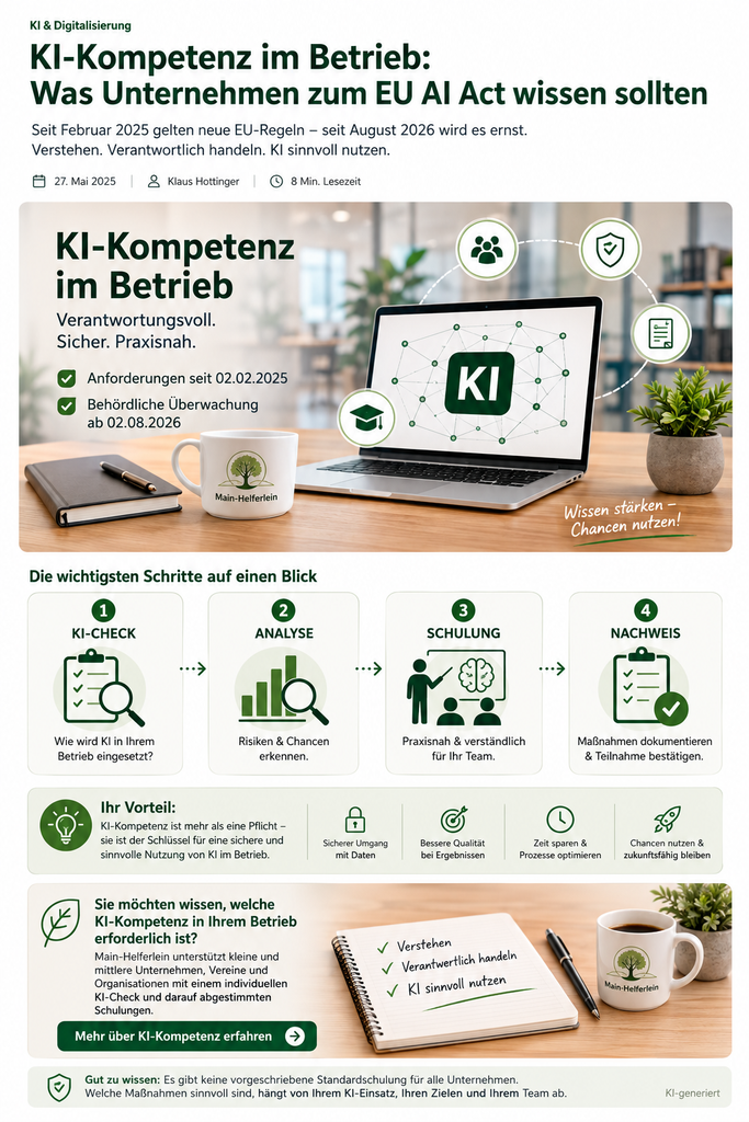 KI-Kompetenz im Betrieb – was Unternehmen zum EU AI Act wissen sollten ki kompetenz eu